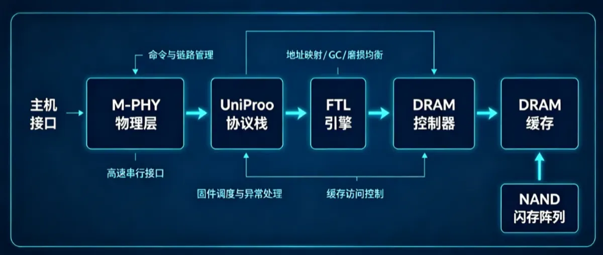 控制器在UFS中的核心地位